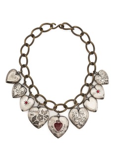 Marni heart-motif chain necklace