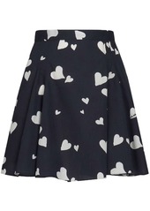 Marni Bunch of Hearts flared miniskirt