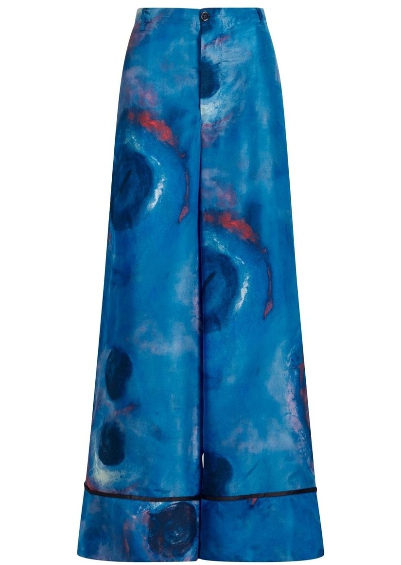 Marni high-waist wide-leg trousers