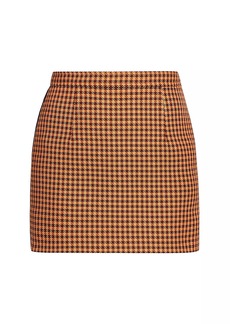 Marni High-Waisted Houndstooth Miniskirt
