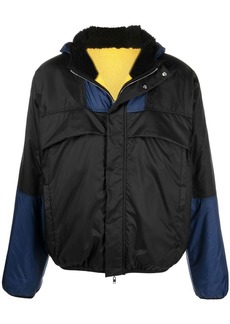 Marni hooded colour-block panel jacket