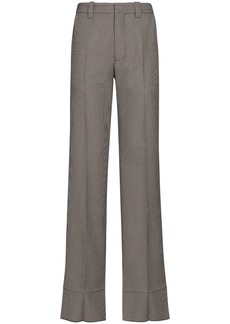 Marni houndstooth-pattern straight-leg trousers