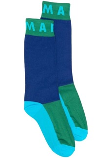 Marni intarsia-knit logo socks