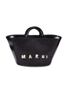 Marni Large Tropicalia Logo Top Handle Bag