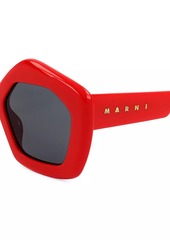 Marni Laughing Waters 51MM Geometric Sunglasses