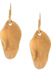 Marni Nature leaf-shaped pendant earrings