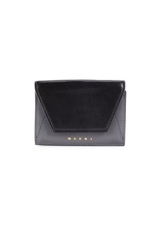 Marni Leather & Suede Trifold Wallet