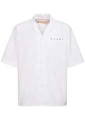 Marni Logo Cotton Poplin Boxy S/s Shirt