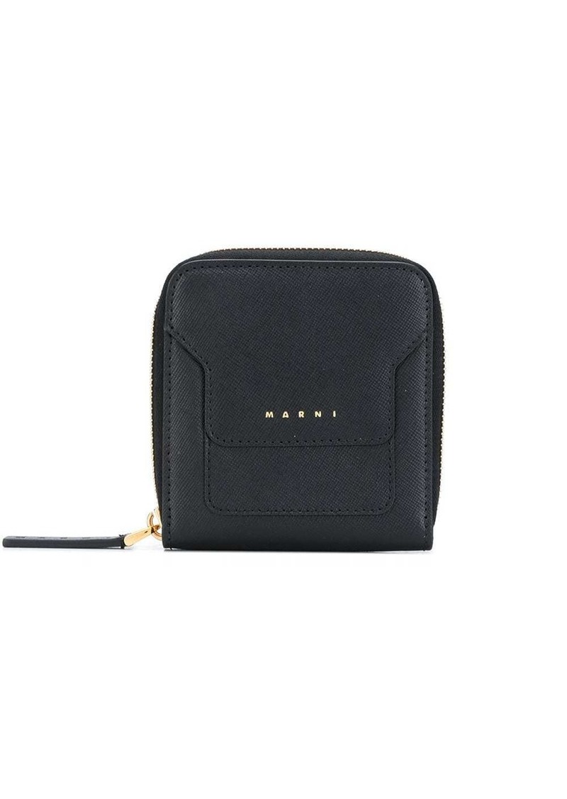 Marni logo-debossed zip wallet