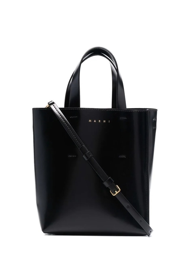 Marni mini Museo leather tote bag