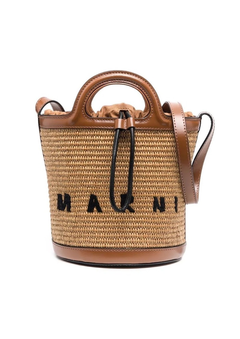 Marni Tropicalia logo-embroidered bucket bag