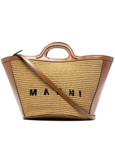Marni Tropicalia logo-embroidered tote bag