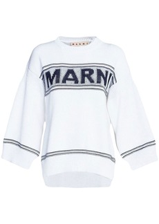 Marni logo intarsia-knit sweater