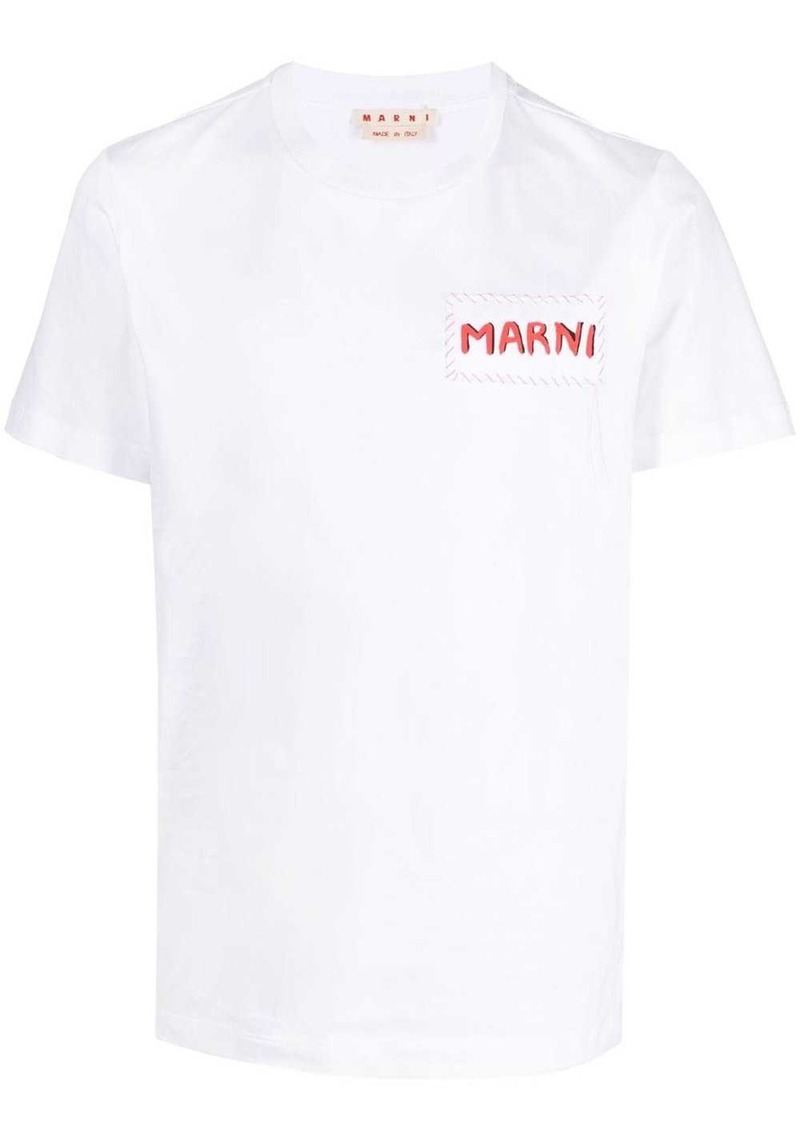 Marni logo-patch cotton T-shirt