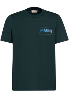 Marni logo-patch cotton T-shirt