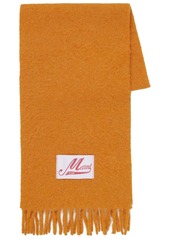 Marni logo-appliqué alpaca-blend scarf