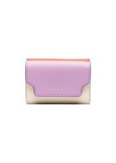 Marni logo-plaque leather purse