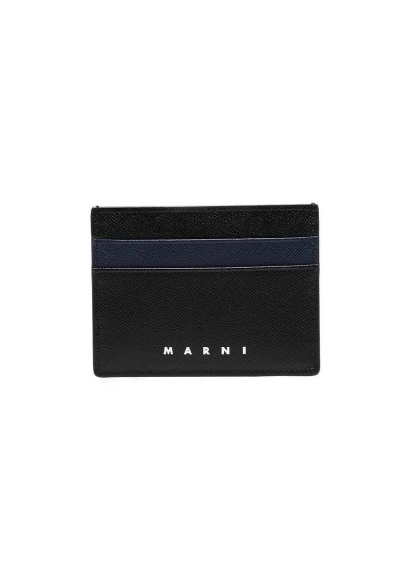 Marni logo-print card holder