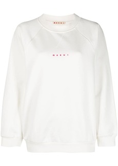 Marni logo-print cotton sweatshirt