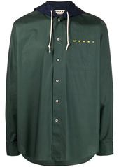 Marni logo-print hooded jacket