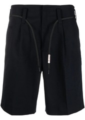 Marni logo-print lace tied-waist shorts
