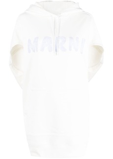 Marni logo-print short-sleeve hoodie