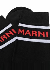 Marni logo print socks