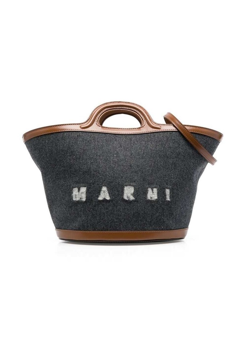 Marni logo-print tote bag