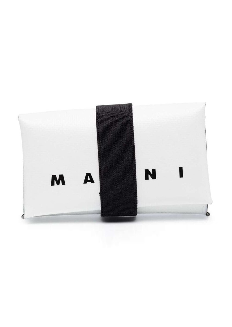 Marni logo-print tri-fold wallet