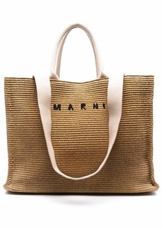 Marni logo shopper tote