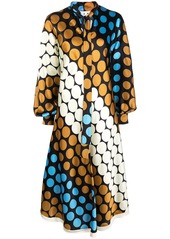 Marni long-sleeve polka-dot dress