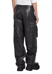 Marni Low-Rise Leather Cargo Pants