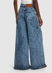Marni Marble Dyed Cotton Denim Flared Jeans