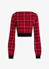 Marni - Checked jacquard-knit wool sweater - Red - IT 38