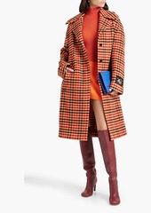 Marni - Checked wool-blend felt coat - Orange - IT 42