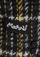 Marni - Checked wool-blend tweed blazer - Black - IT 46