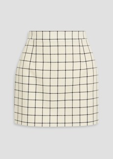 Marni - Checked wool-jacquard mini skirt - White - IT 40