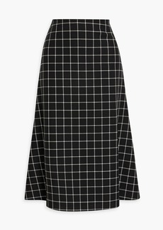 Marni - Checked wool midi skirt - Black - IT 42