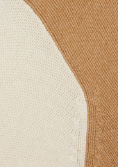 Marni - Color-block cashmere midi dress - Brown - IT 40