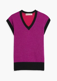 Marni - Color-block cashmere vest - Purple - IT 44