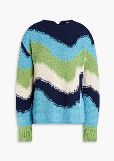 Marni - Color-block cotton sweater - Blue - IT 38