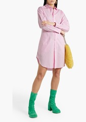 Marni - Cotton-poplin mini shirt dress - Pink - IT 38
