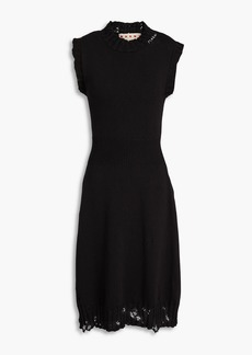 Marni - Distressed cotton dress - Black - IT 36