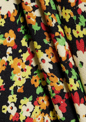 Marni - Draped floral-print crepe skirt - Yellow - IT 38