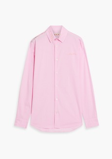 Marni - Embroidered cotton-poplin shirt - Pink - IT 44