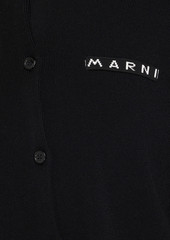 Marni - Embroidered knitted cardigan - Black - IT 38