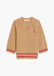 Marni - Embroidered wool sweater - Brown - IT 38
