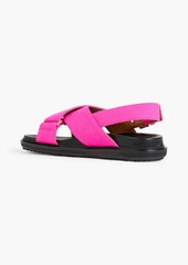 Marni - Fussbett felt slingback sandals - Pink - EU 35