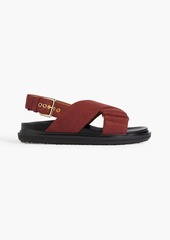 Marni - Fussbett felt slingback sandals - Red - EU 35