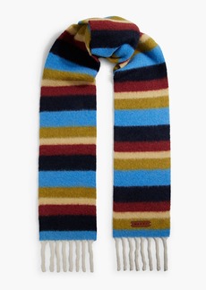 Marni - Fringed striped alpaca-blend scarf - Multicolor - OneSize
